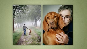 Gabriele Bärtels mit Hündin Emma.