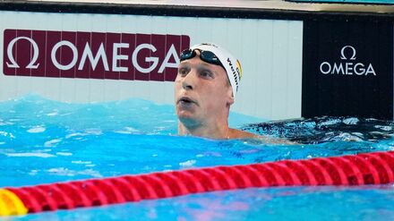 Florian Wellbrock holt bei der Kurzbahn-EM Bronze. (Archivbild)