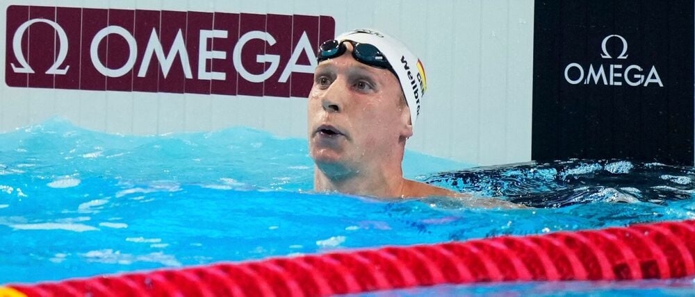 Florian Wellbrock holt bei der Kurzbahn-EM Bronze. (Archivbild)