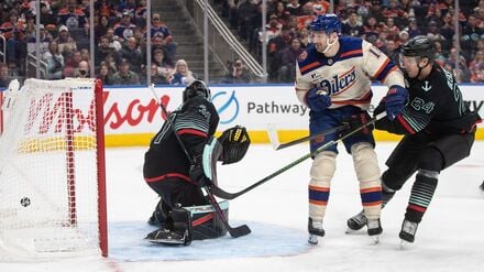 Nationalkeeper Grubauer war mit Seattle gegen Draisaitls Edmonton Oilers chancenlos