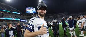 Daumen hoch! Thomas Müller hat es in seiner ersten Saison in Nordamerika gleich ins Finale geschafft.