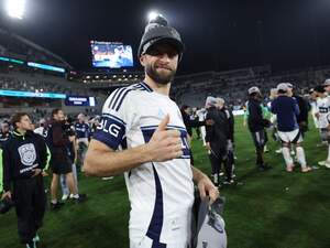 Daumen hoch! Thomas Müller hat es in seiner ersten Saison in Nordamerika gleich ins Finale geschafft.