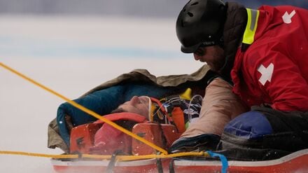 Der Slowene Rok Aznoh stürzte in der Abfahrt von Beaver Creek schwer.