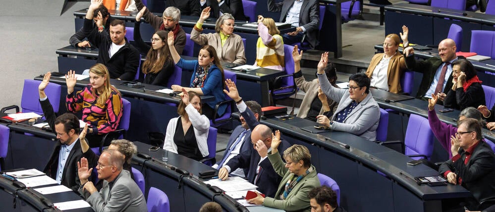 Befragung der Bundesregierung im Bundestag.