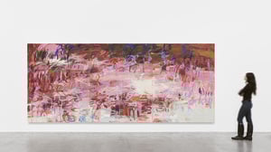 Das Bild „Me, as a Landscape“ (2025) von Janaina Tschäpe ist von Monets Seerosenteich inspiriert. 