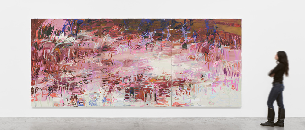 Das Bild „Me, as a Landscape“ (2025) von Janaina Tschäpe ist von Monets Seerosenteich inspiriert. 