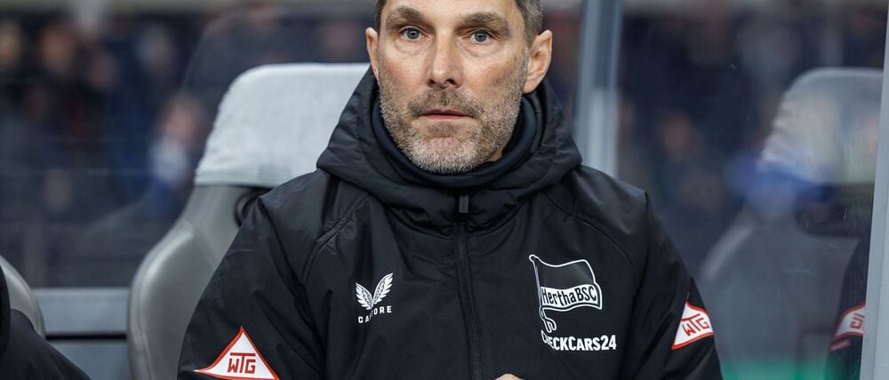 Hertha-Trainer Stefan Leitl will weiter auf der Erfolgsspur bleiben. (Archivbild)