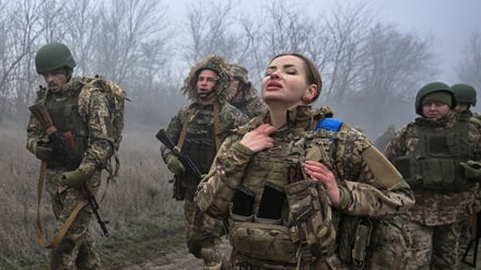 Soldaten der ukrainischen Streitkräfte in der Region Saporischschja