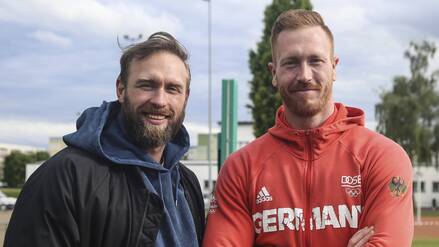 Robert Harting (li.) und Christoph Harting sind sich nicht immer einig.