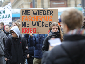 Schulstreik gegen Wehrpflicht in Potsdam.