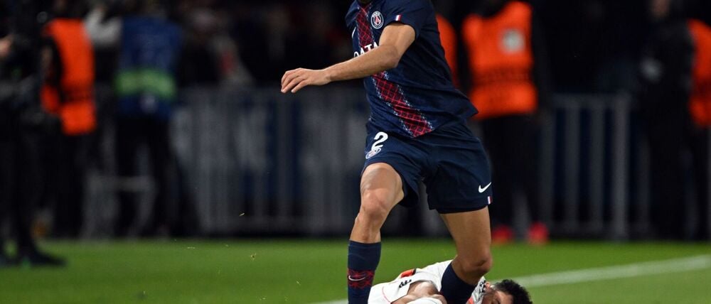 Für dieses Foul gegen Achraf Hakimi wurde Luis Díaz gesperrt. (Archivbild)