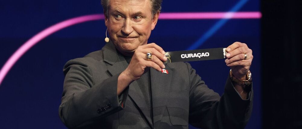 Eishockey-Legende Wayne Gretzky zog Curaçao in die deutsche Gruppe.