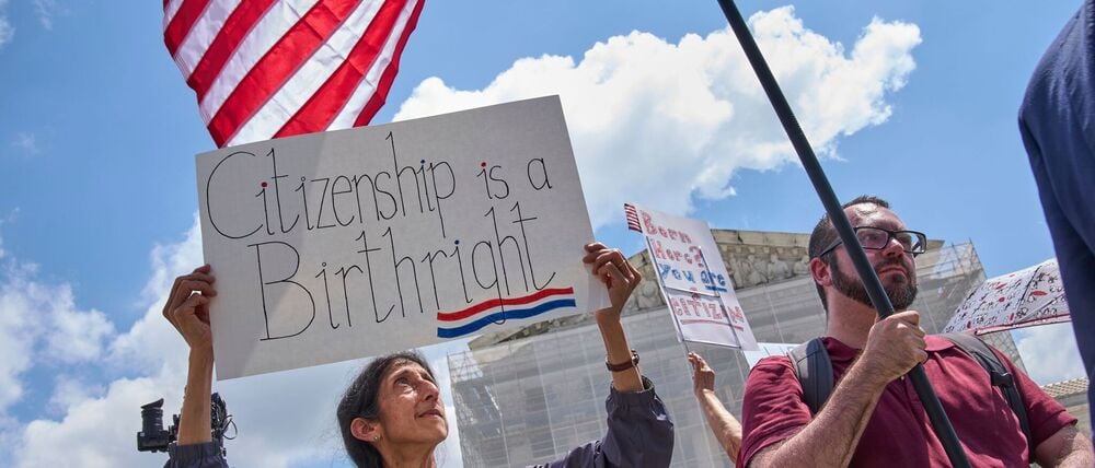 Das juristische Tauziehen um das umstrittene Dekret zum Geburtsrecht landet erneut vor dem Supreme Court landen. (Archivbild)