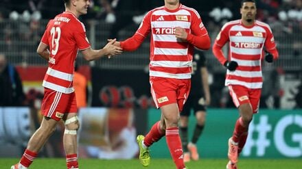 Andras Schäfer, Leopold Querfeld und Danilho Doekhi (v.l.n.r.) wollen in Wolfsburg in die Erfolgsspur zurückkehren.