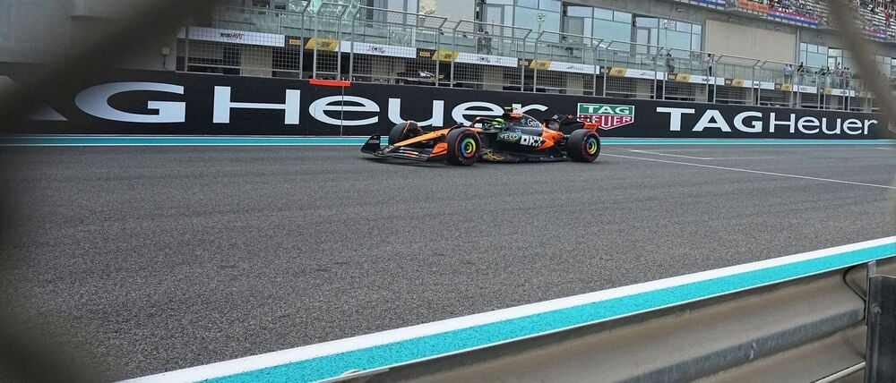 Norris musste auch einen Schreckmoment überstehen.