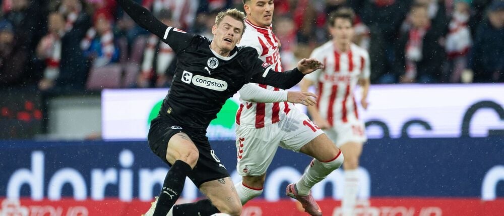 Kölns Said El Mala (r) hatte die erste gute Chance der Partie.