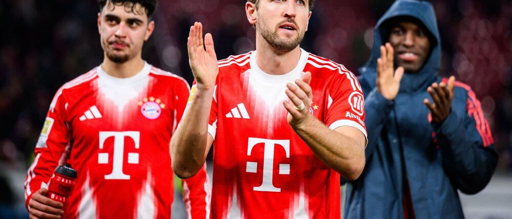 Dreifachtorschütze beim Sieg in Stuttgart: Bayern-Star Harry Kane (M.).