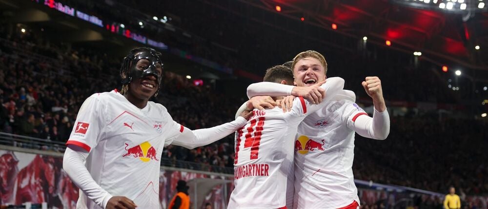 RB Lepzig war gegen Frankfurt nicht zu stoppen.