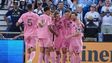 Miami jubelt über das 1:0 - ein Eigentor von Vancouver-Profi Ocampo.