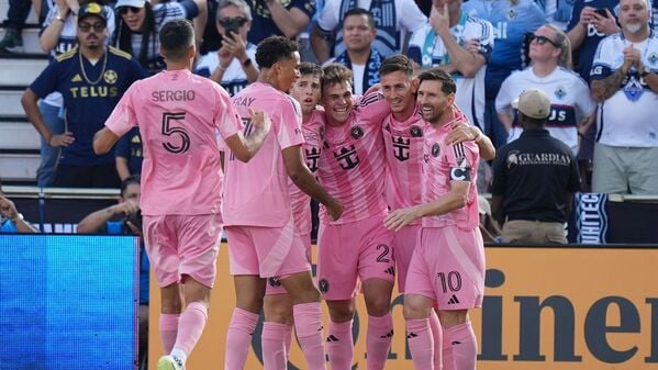 Miami jubelt über das 1:0 - ein Eigentor von Vancouver-Profi Ocampo.