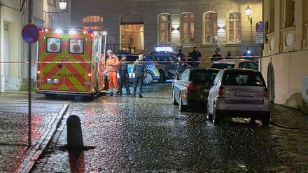 Der Einsatzort in Ansbach