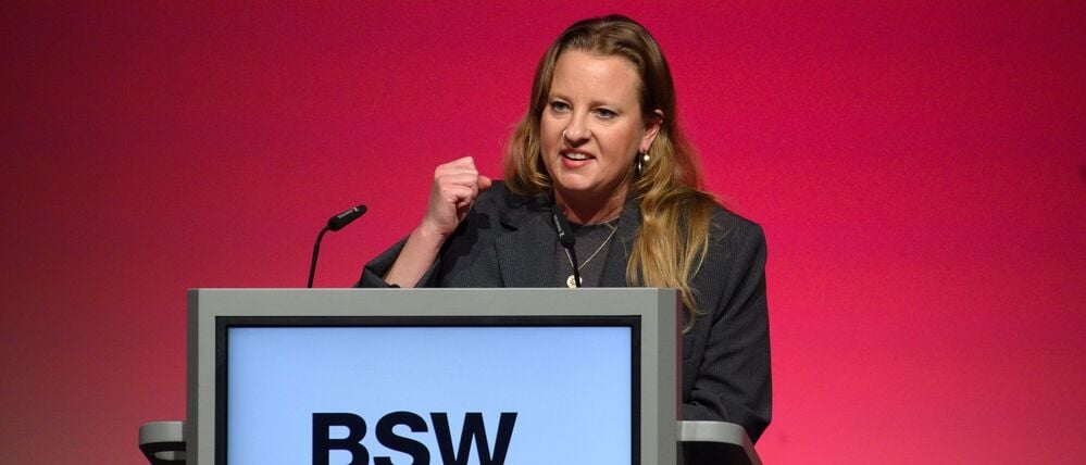 Friederike Benda ist die Landesvorsitzende des BSW in Brandenburg. (Archivbild)