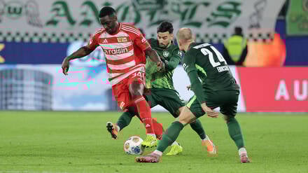 Stanley Nsokis Startelfdebüt für den 1. FC Union verlief holprig.