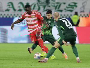 Stanley Nsokis Startelfdebüt für den 1. FC Union verlief holprig.