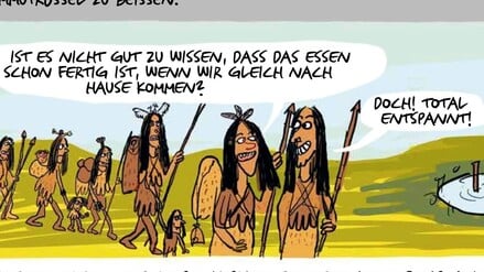 „Die kochenden Affen“ von Tine Steen.