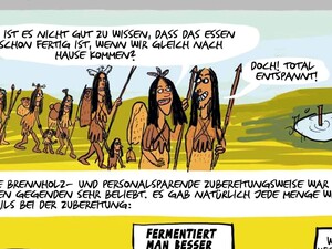 „Die kochenden Affen“ von Tine Steen.