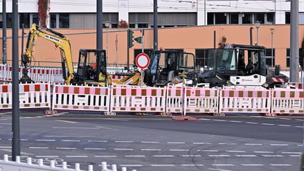 Potsdam, Verkehr, Baustelle, Leipziger Dreieck