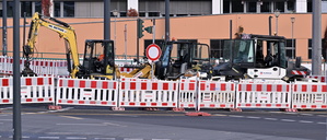 Potsdam, Verkehr, Baustelle, Leipziger Dreieck