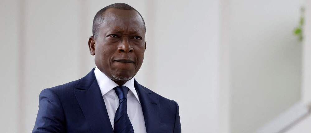 Benins Präsident Patrice Talon am 27. Juli 2022 im Marina-Palast in Cotonou.