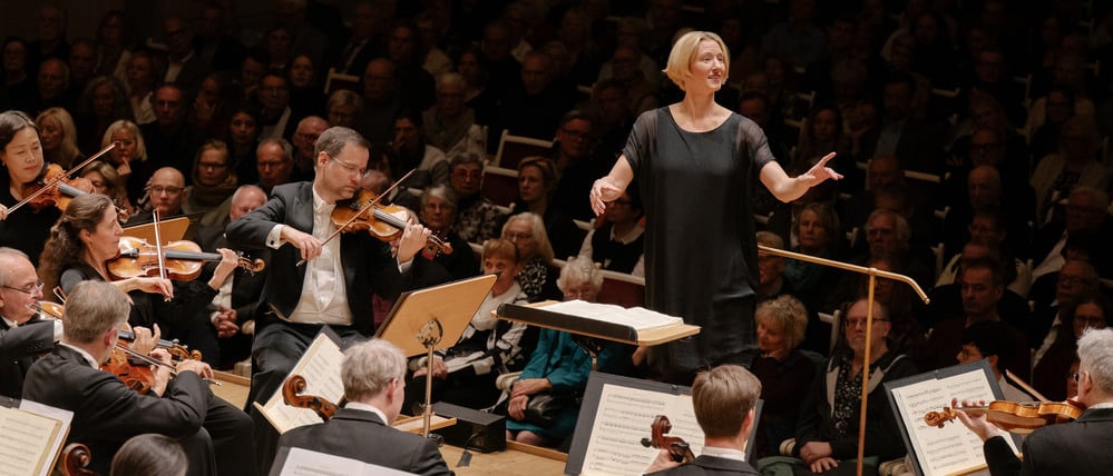 Chefdirigentin Joana Mallwitz und das Konzerthausorchester am 6. Dezember 2025