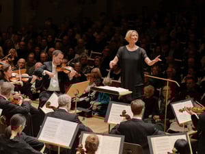 Chefdirigentin Joana Mallwitz und das Konzerthausorchester am 6. Dezember 2025