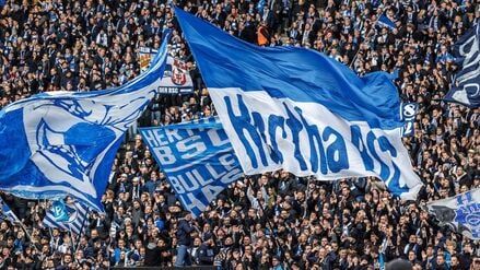 Im Fanbereich der Hertha kam es zu dem Notfall.