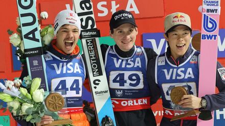 Neuer Hoffnungsträger der deutschen Skispringer: Philipp Raimund (l).