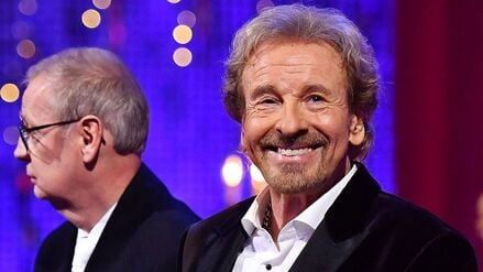 Thomas Gottschalk (r) und Günther Jauch während der RTL-Show „Denn sie wissen nicht, was passiert“.