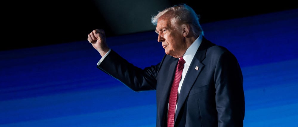 Donald Trump im November in Miami, beim American Business Forum. Er sprach dem republikanischen Bürgermeisterkandidaten der Stadt seine Unterstützung aus.