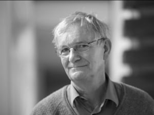 Martin Parr im Jahr 2018 im C/O Berlin.