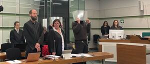 Blick in den Gerichtssaal.