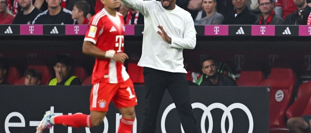 Vincent Kompany (r) gönnt dem gesperrten Luis Díaz einen Kurzurlaub.