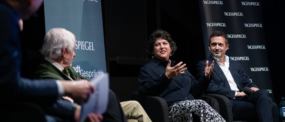 Hauptstadtkultur im Wandel: Christian Tretbar, Peter Raue, Ruth Ur und Till Brönner (von links nach rechts).