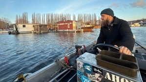 Jan Ebel auf dem Rummelsburger See.