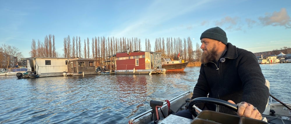 Jan Ebel auf dem Rummelsburger See.