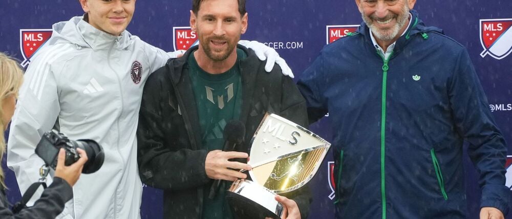 Lionel Messi (Mitte) ist zum MVP der Major League Soccer gewählt worden.