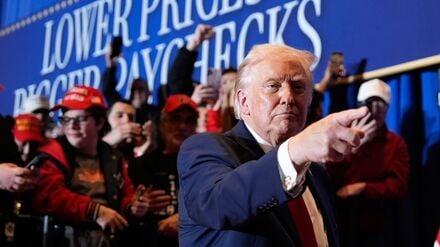 Donald Trump bei einem Auftritt in Pennsylvania.