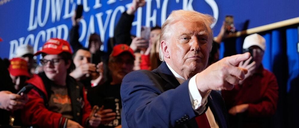 Donald Trump bei einem Auftritt in Pennsylvania.