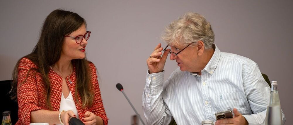 Die Brandenburger BSW-Landtagsabgeordneten Jouleen Gruhn und André von Ossowski bleiben bei ihrem Parteiaustritt - auch wenn zwei Fraktionskollegen wieder eingetreten sind (Archivbild).