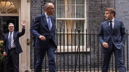 Starmer, Merz und Macron hatten sich erst am Montag persönlich mit dem ukrainischen Präsidenten Selenskyj in London getroffen.